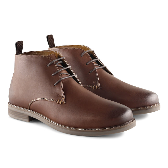 Redhill Leather Chukka Boots - Brown