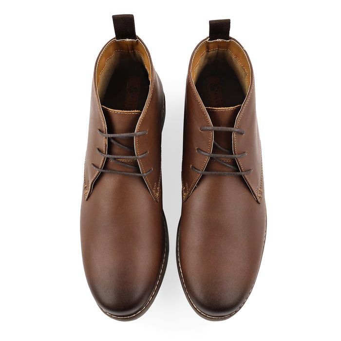 Redhill Leather Chukka Boots - Brown
