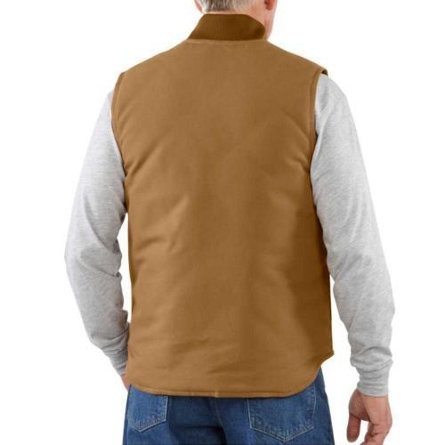 Carhartt V01 insulated duck vest in brown, further product image