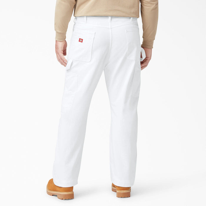 White Dickies relaxed fit painter's pant, second big and tall fit product view