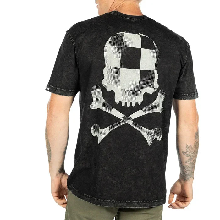 Fasthouse Render short-sleeve graphic t-shirt in pigment black, available in big and tall sizes