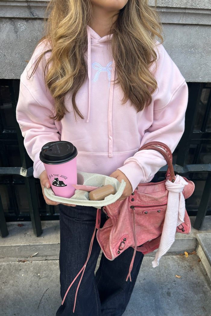"Ribbon" hoodie pink