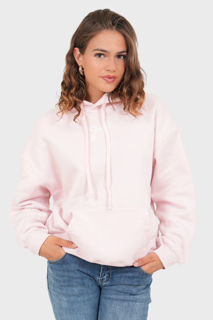 "Ribbon" hoodie pink