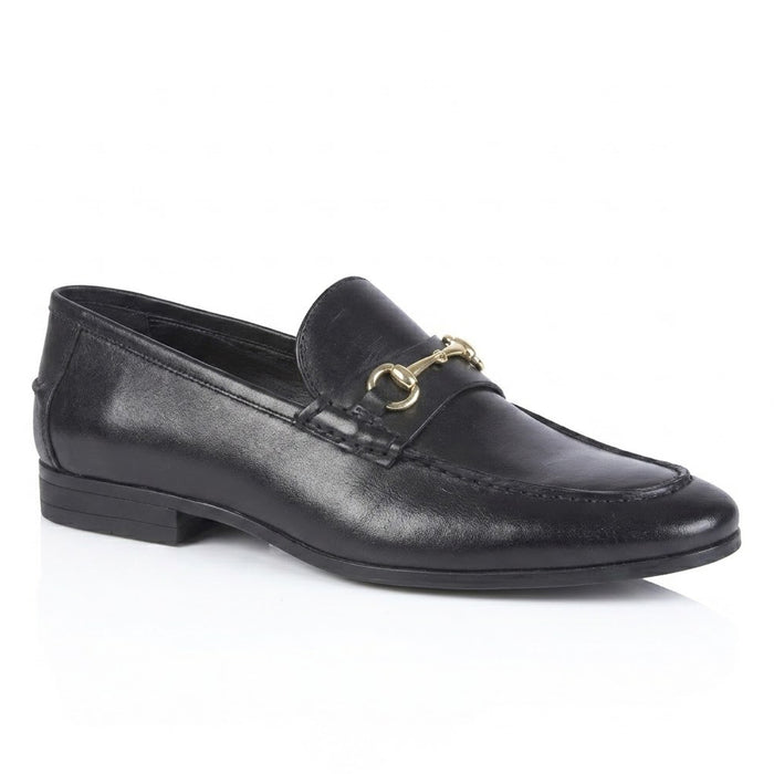 Richmond Smart Formal Leather Loafers - Black