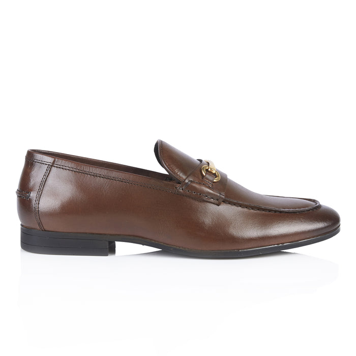 Richmond Smart Formal Leather Loafers - Brown
