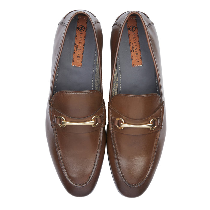 Richmond Smart Formal Leather Loafers - Brown