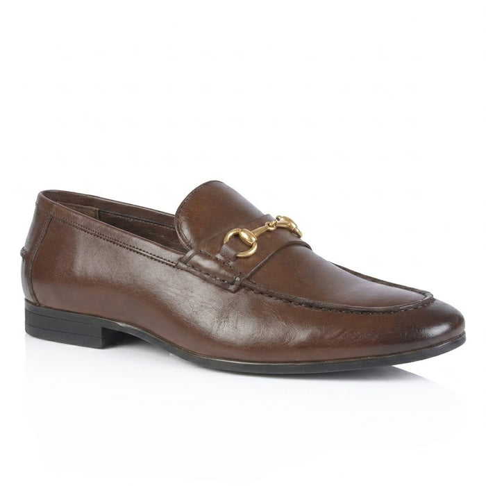 Richmond Smart Formal Leather Loafers - Brown