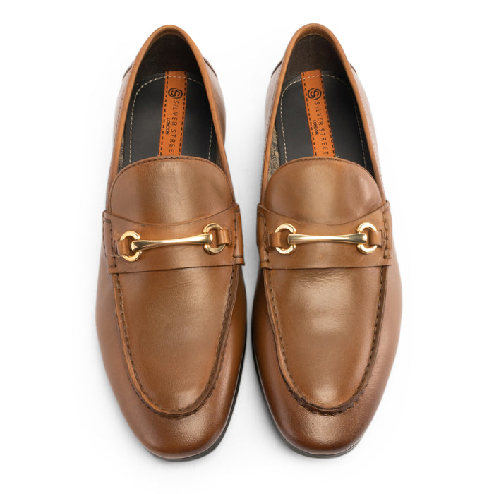 Richmond Smart Formal Leather Loafers - Tan