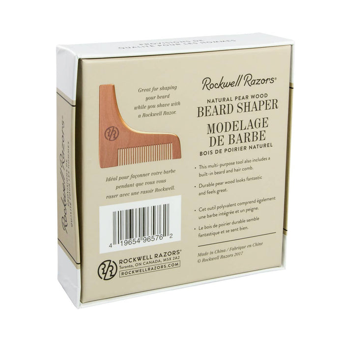 Rockwell Natural pear wood Beard Shaper