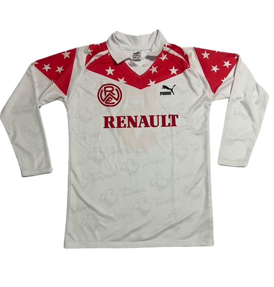 Rot Weiss Essen Shirt 1990-1991 Home - Retro Jersey, Rot Weiss Essen trikot, Long Sleeve