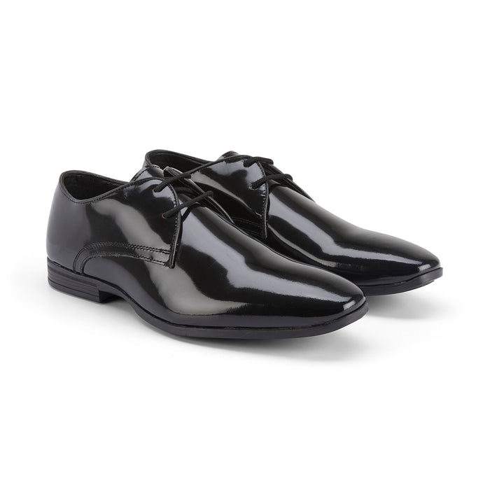 Rowley Leather Derby Shoes - Black