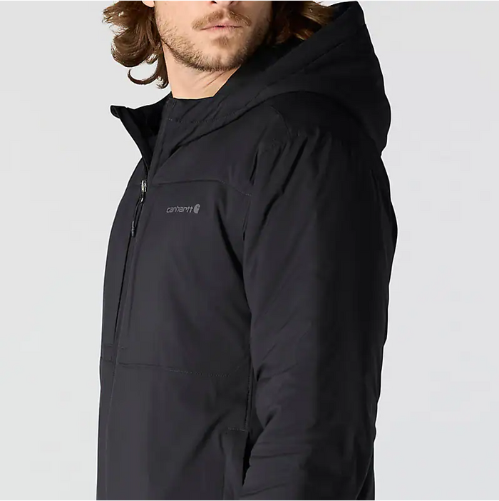 Carhartt Rugged Flex lightweight stretch insulated jacket in black, additional product view