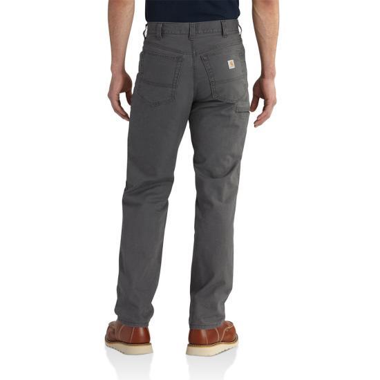 Carhartt Rugged Flex Rigby 5 pocket work pant in hickory, alternate view of the pant