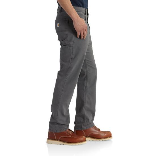 Carhartt Rugged Flex Rigby 5 pocket canvas work pant in hickory, additional product view
