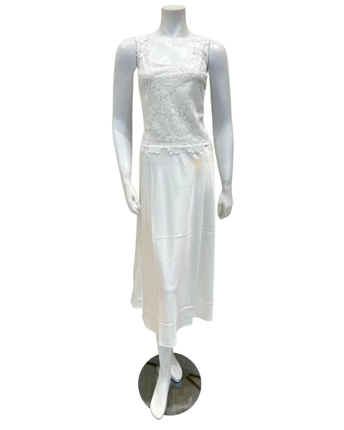 Rya Collection Ivory Beloved Chiffon Gown & Robe Set