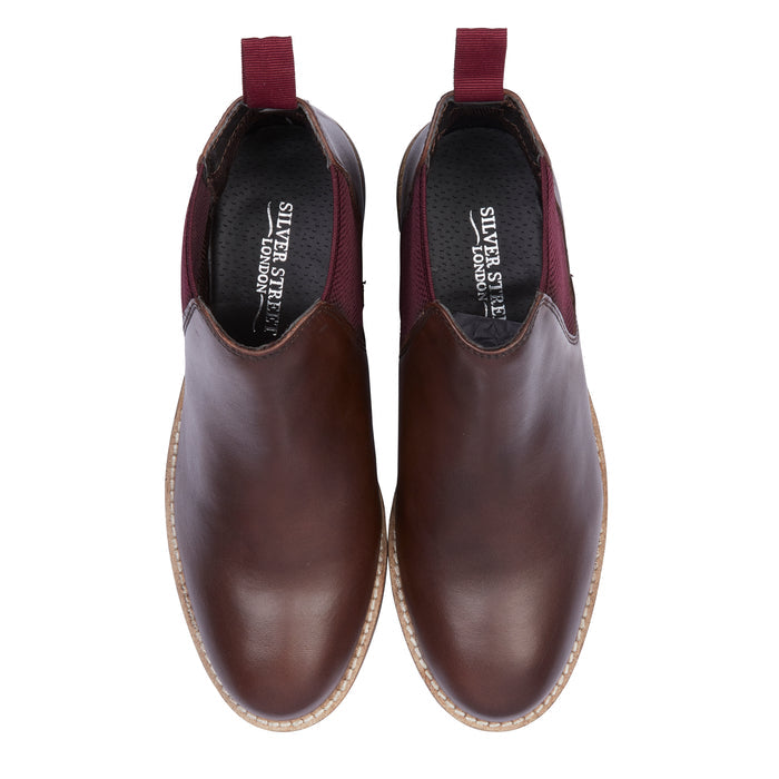 Sadie Leather Chelsea Boots - Brown