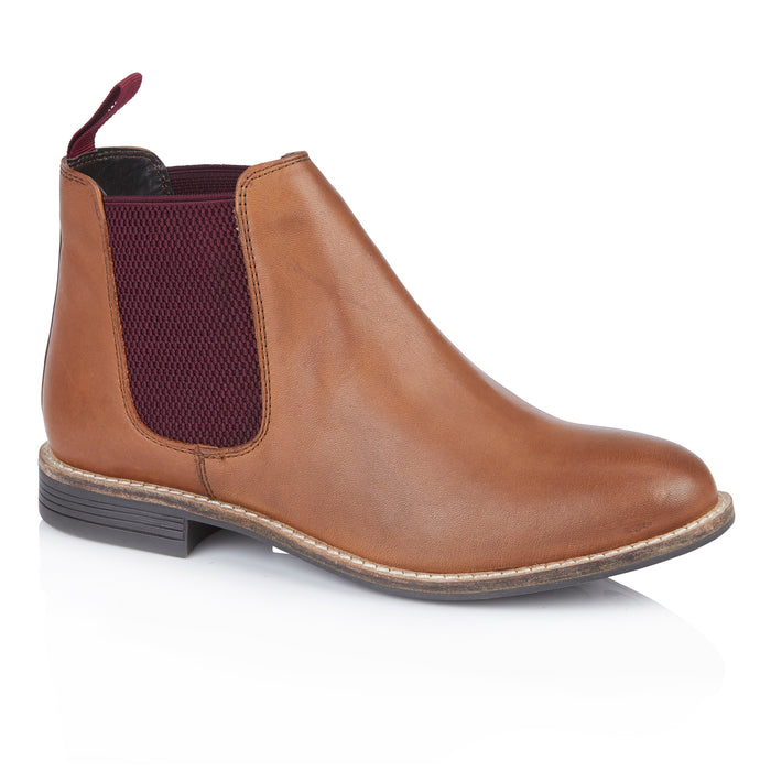 Sadie Leather Chelsea Boots - Cognac