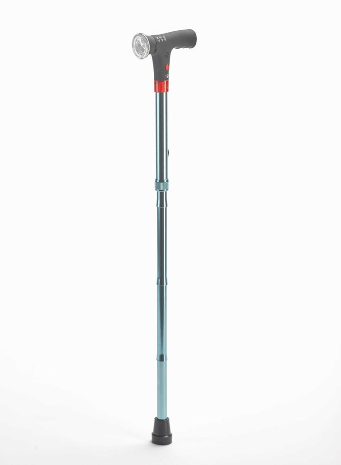 Safety Walking Stick with LED Light and Alarm