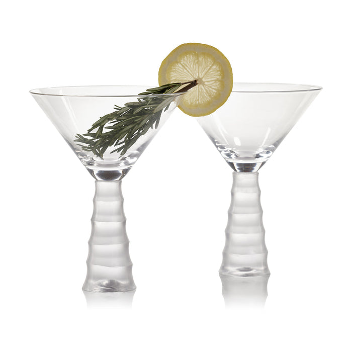 Sagano Bamboo Martini Glass - Set of 4 - Drinkware Sets by Carlyle Avenue