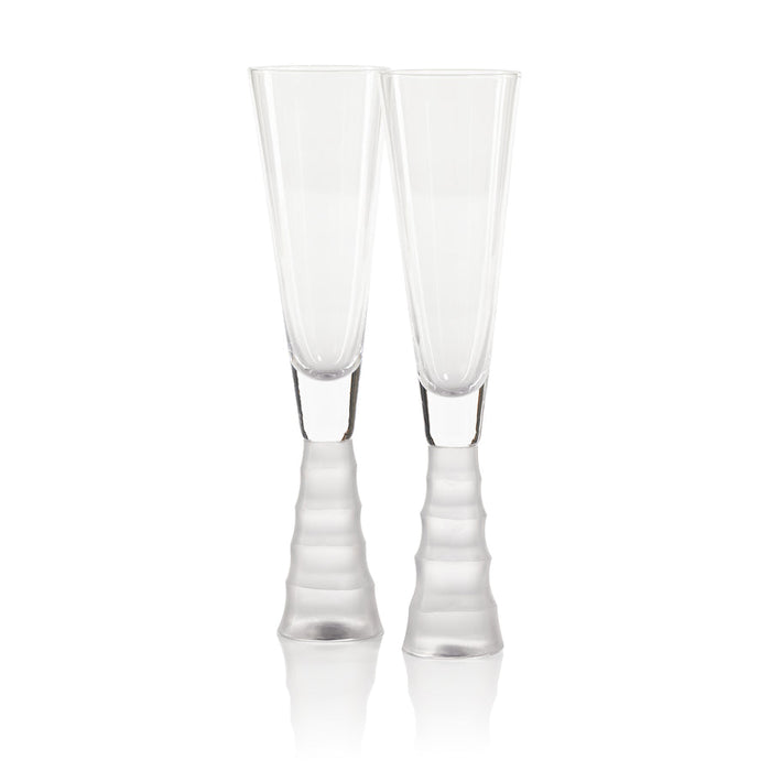 Sagano Bamboo Stem Flute - Set of 4 - Drinkware Sets by Carlyle Avenue