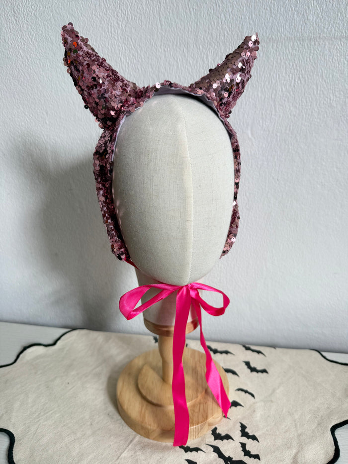 SALE ITEM: Pink Sparkly Devil Headpiece