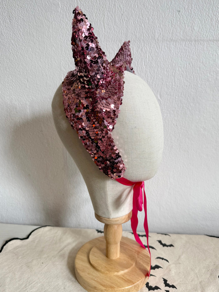 SALE ITEM: Pink Sparkly Devil Headpiece