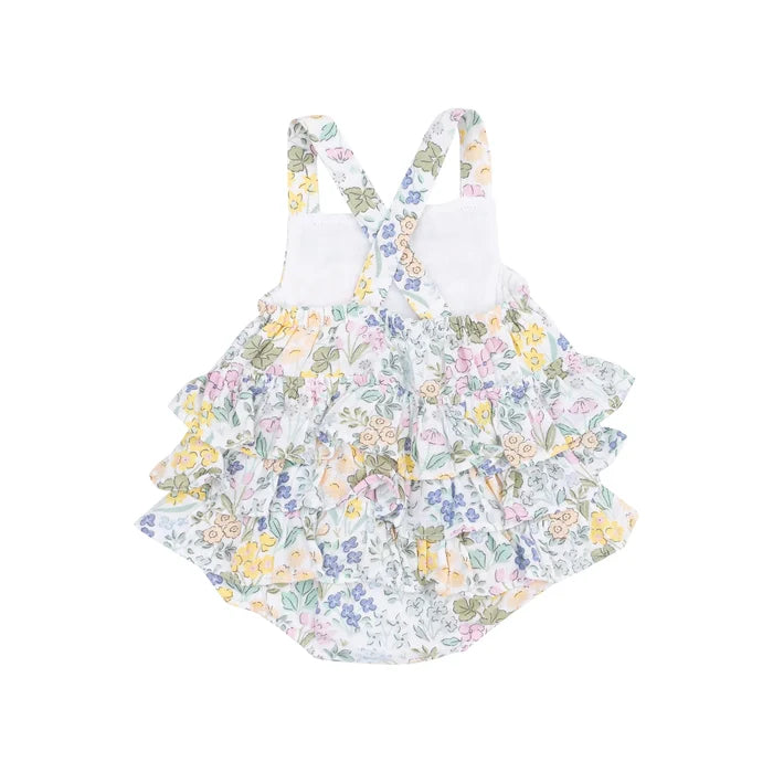Samantha Floral | Ruffle Sunsuit
