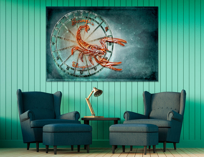 Scorpio Zodiac Sign Canvas Print #6070