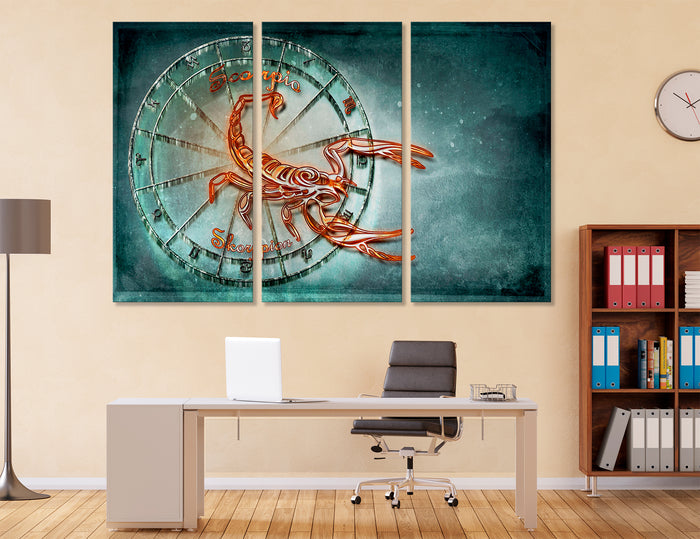 Scorpio Zodiac Sign Canvas Print #6070