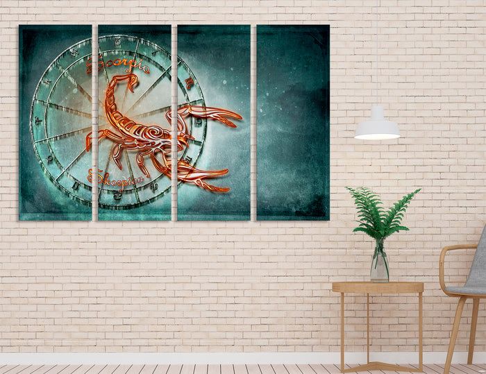 Scorpio Zodiac Sign Canvas Print #6070
