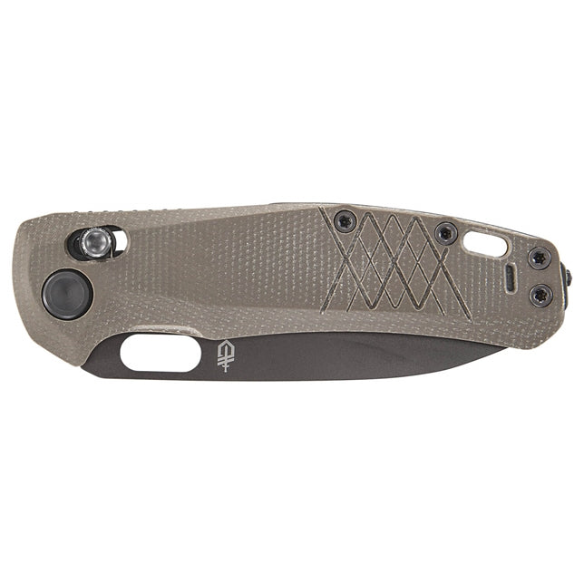 Gerber Scout folding EDC knife in tan with stainless steel blade and lightweight handle