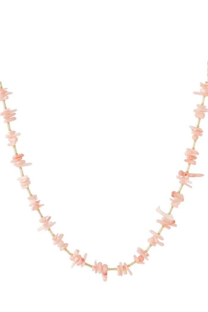 "Sea shell" necklace coral