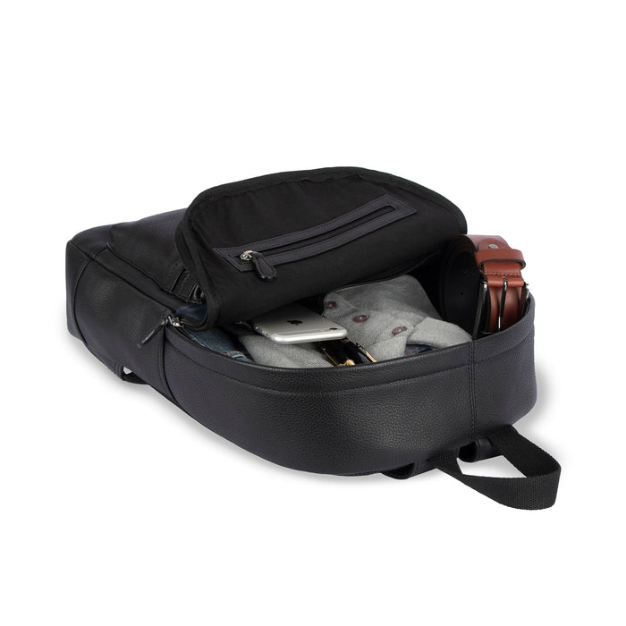 Sergio Leather Backpacks - Black