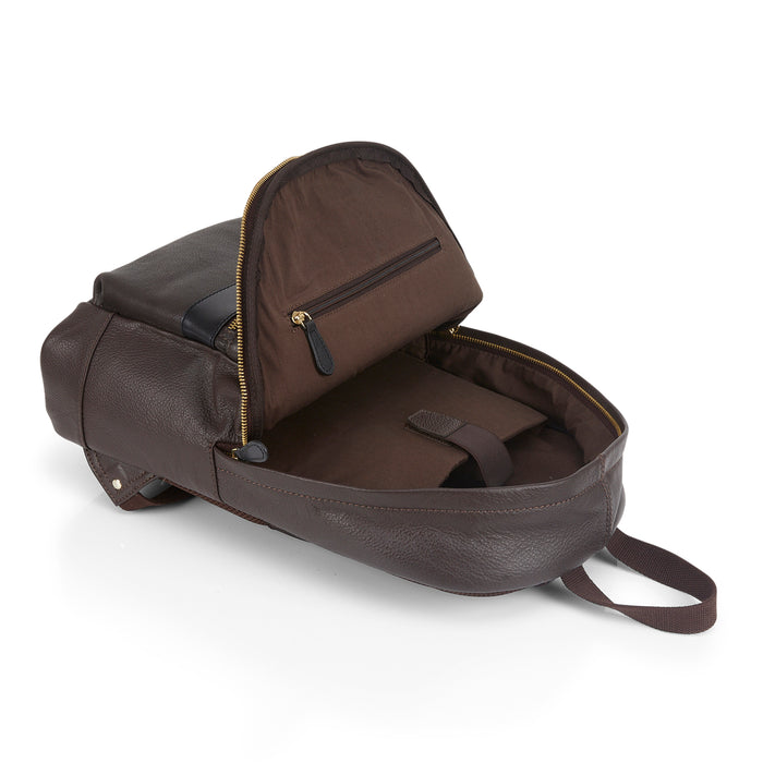 Sergio Leather Backpacks - Brown