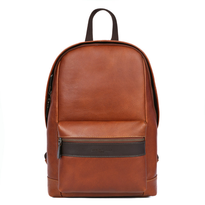 Sergio Leather Backpacks - Tan