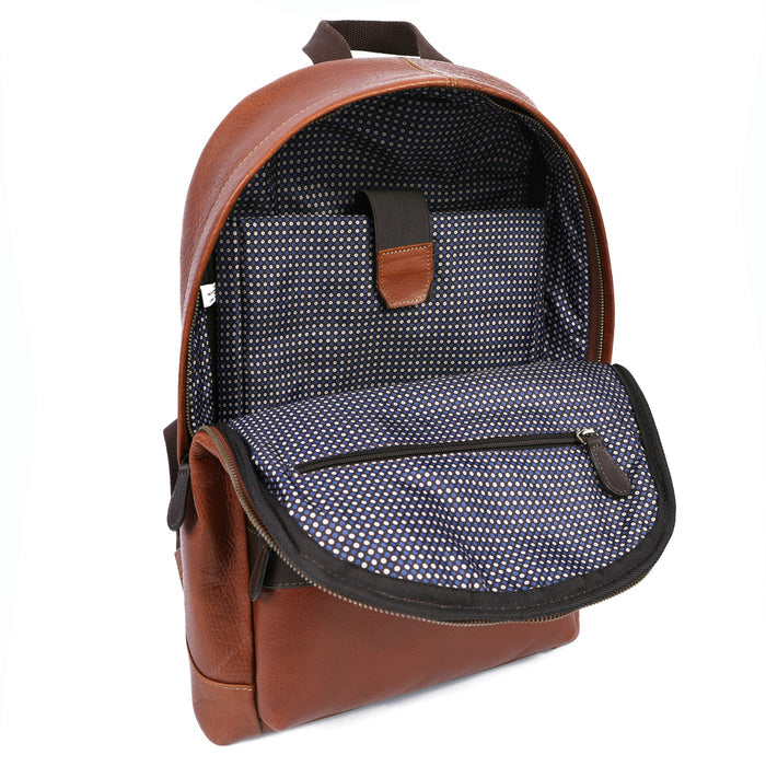 Sergio Leather Backpacks - Tan