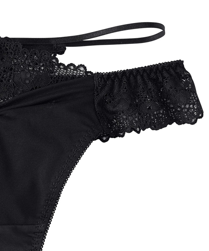 Sheer Layered Thong
