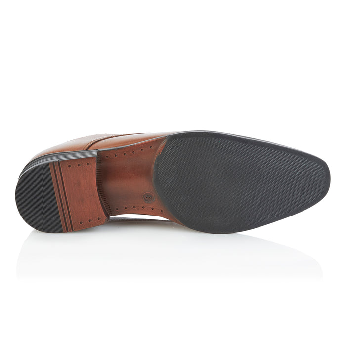 Sherman Leather Derby Shoes - Tan
