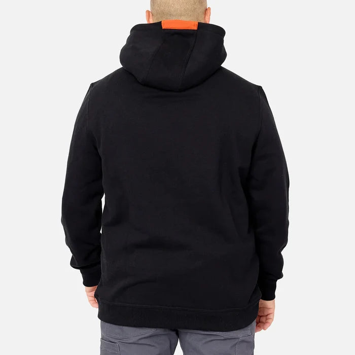 Back view of the BRUNT Shevlin hoodie in black