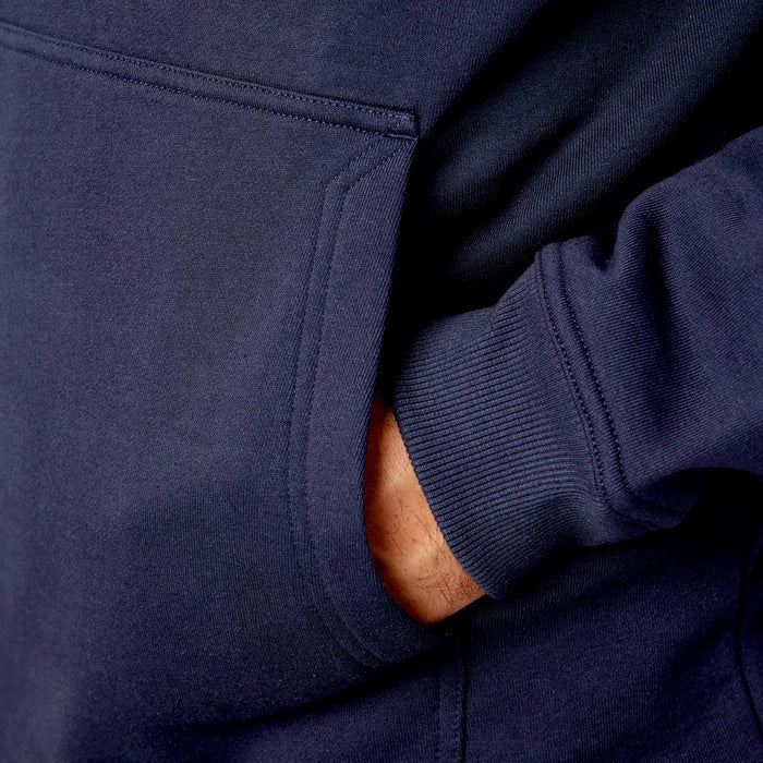 BRUNT Shevlin hoodie in navy blue, detail view