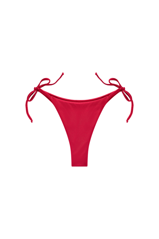 bikini rood broekje touwtjes