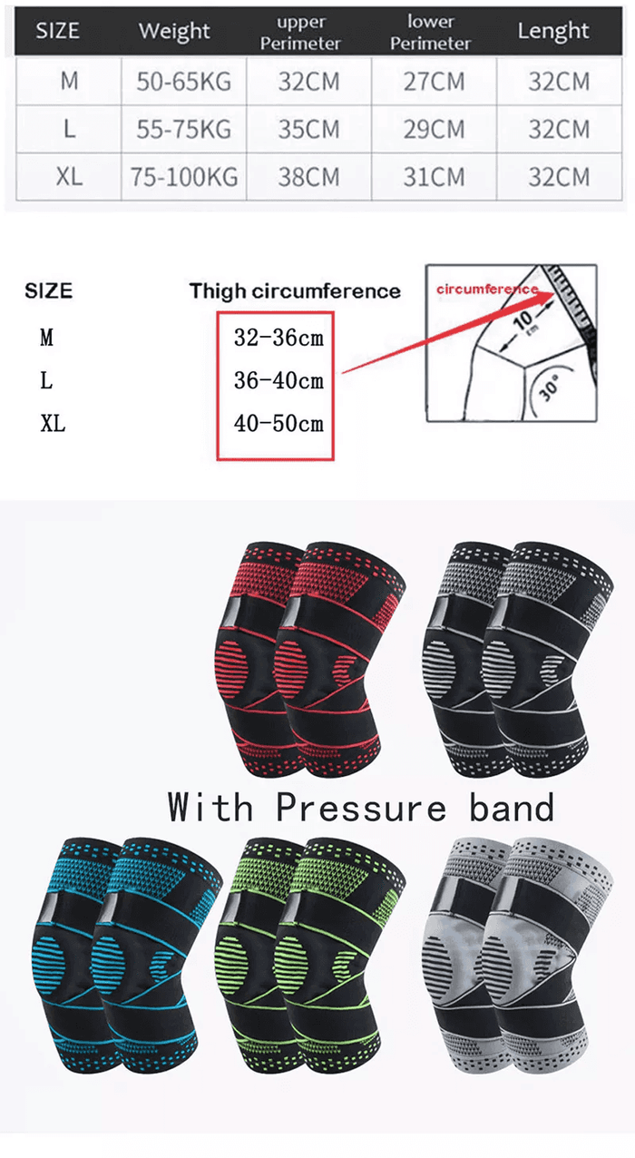knee compression support sleeve