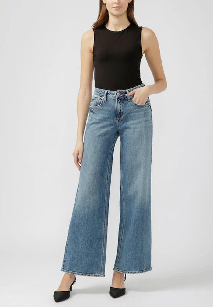 SILVER SUKI WIDE LEG