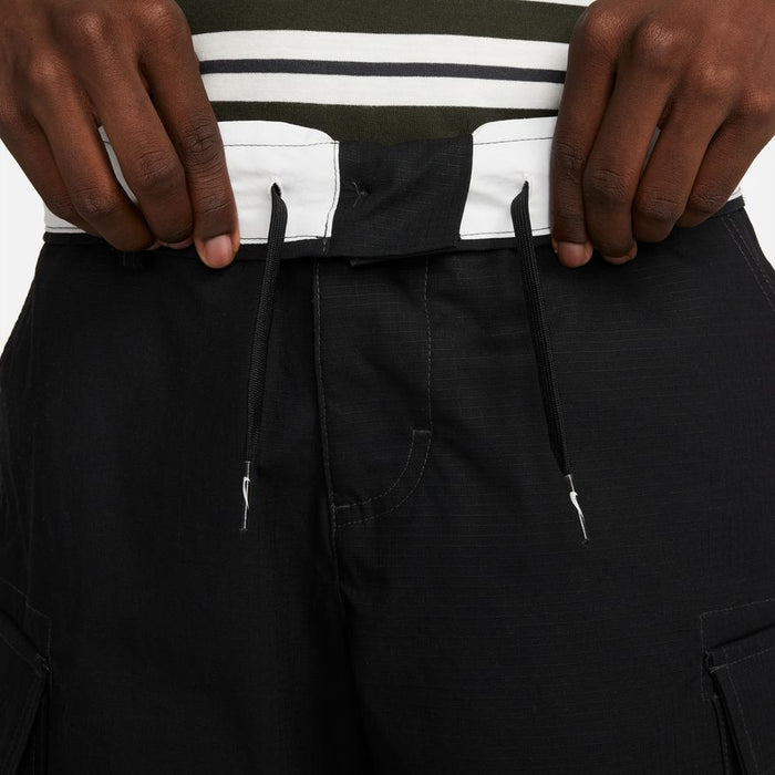 Skate Cargo Shorts (Black/White)