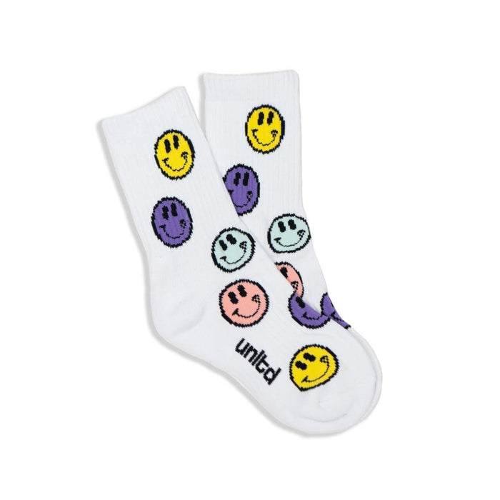 Smile crew socks