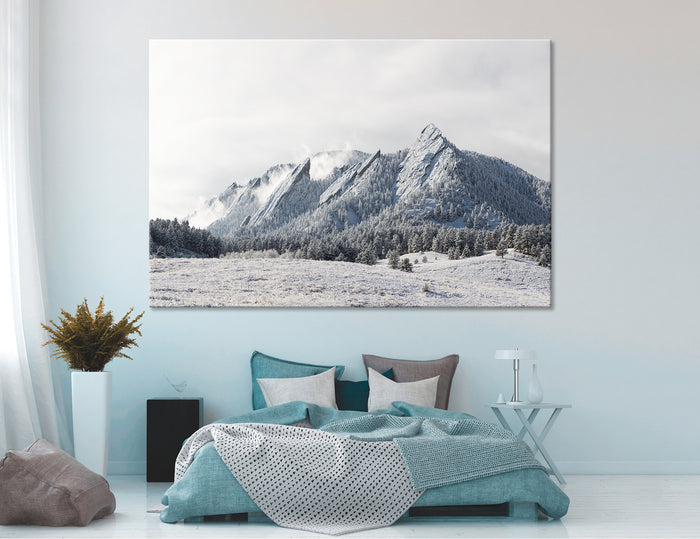 Snow Covered Mountains Canvas Print #7108