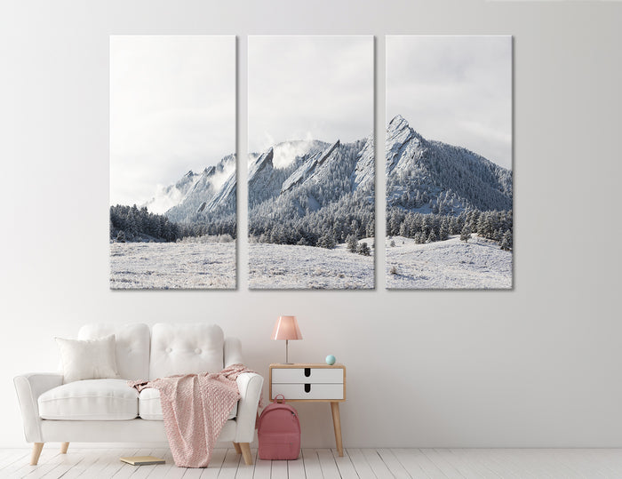 Snow Covered Mountains Canvas Print #7108