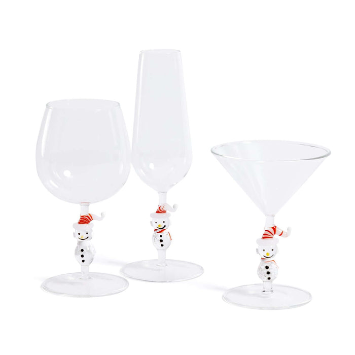 Snowman Icon Glassware Collection - Drinkware Sets by Carlyle Avenue