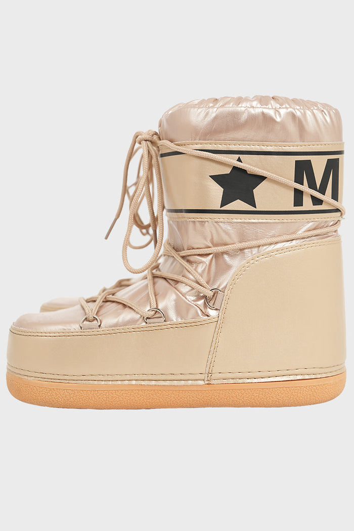 "Snowy" boots gold