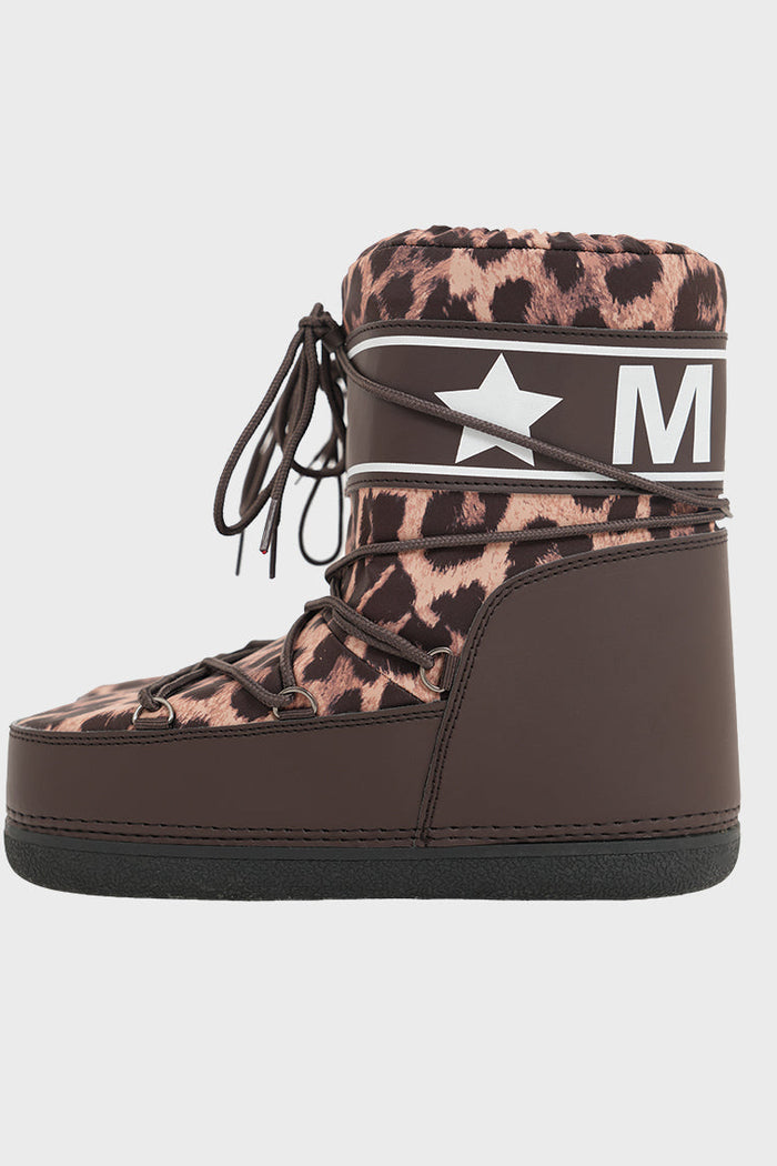 "Snowy" boots leopard